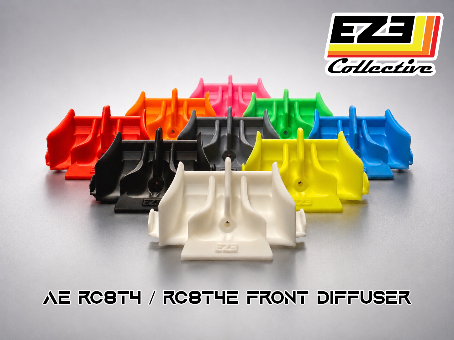 EZE Team Associated RC8T4 / RC8T4e Front Diffuser
